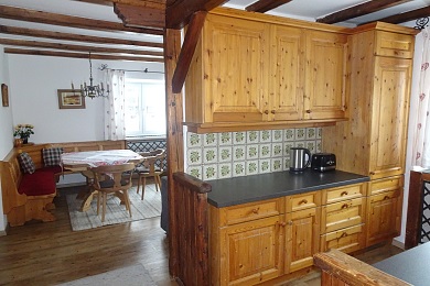 Kitchen with dining area in holiday apartment 5, Elisabeth apartments