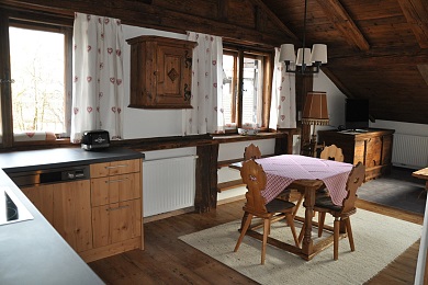 Kitchen with lounge area Holiday apartment 1 Elisabeth apartments Kitzbühel